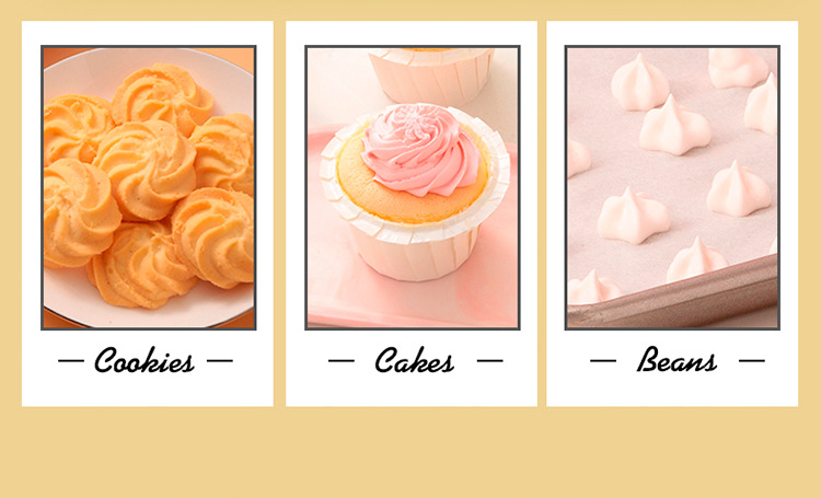 Serving kitchen cookie gun, cookie grinding tool, mounting gun tool, complete set of bean melting baking sleeve, mounting nozzle, extrusion flower pic 10