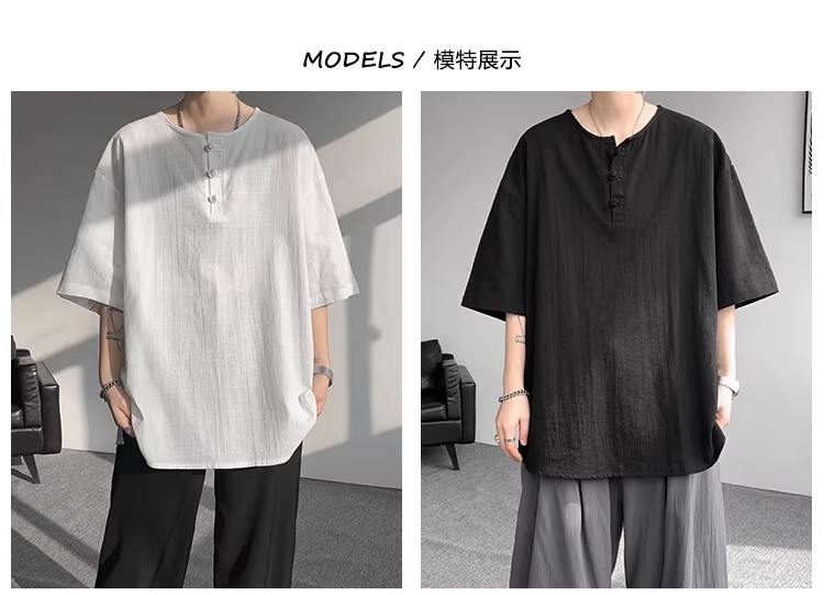 Customized Chinese-style loose Tang T-shirt super factory in Kingston, Washington, USA, based on your provided samples pic 2