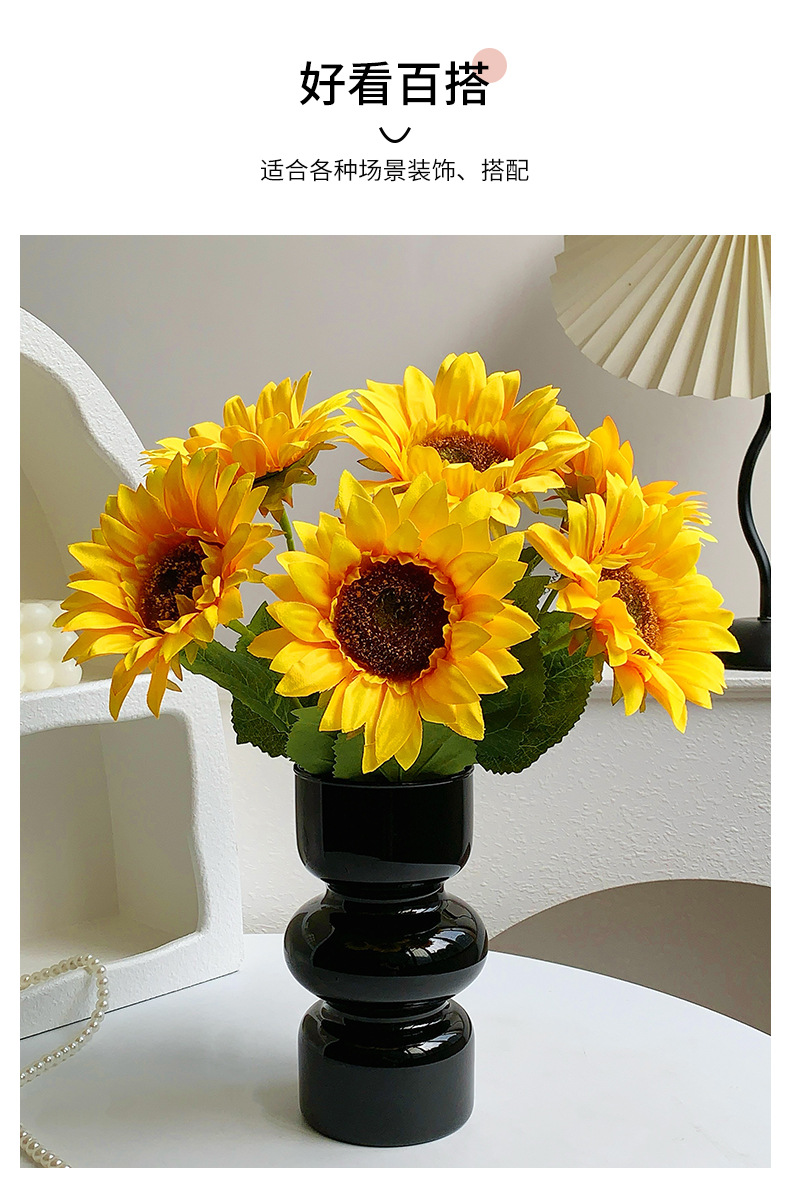 向日葵仿真花假花摆设客厅家居餐桌装饰摆件干花塑料花束插花花艺详情6