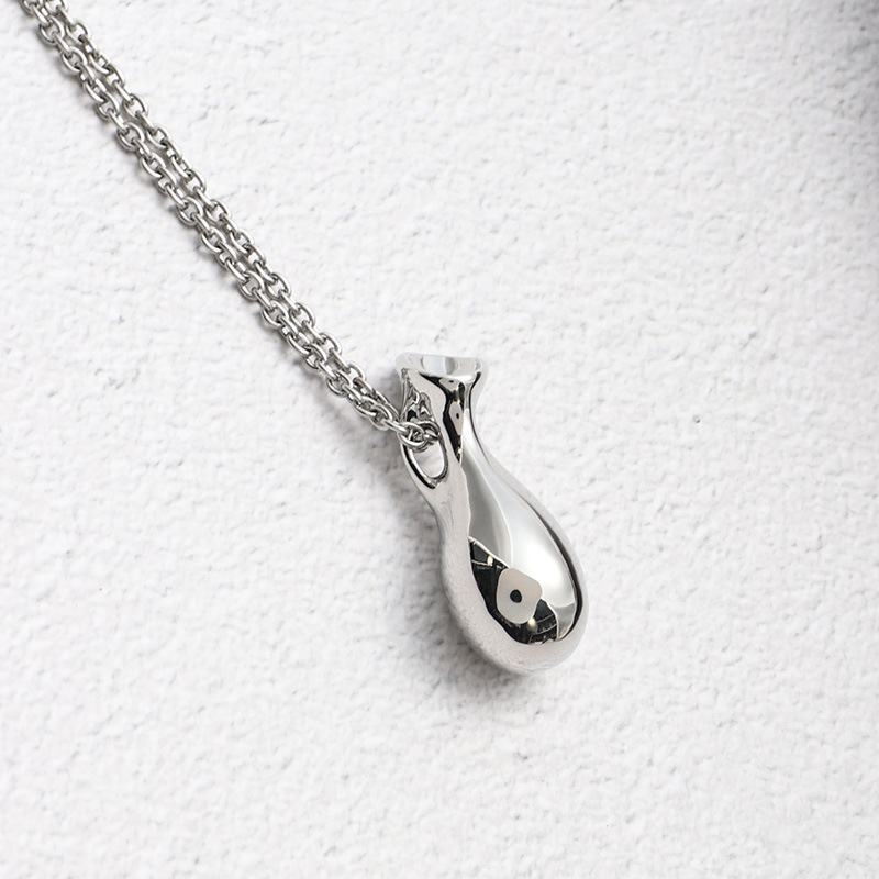 重工韩国编织包包花瓶吊坠长款项链复古轻奢简约设计高级感毛衣链详情8