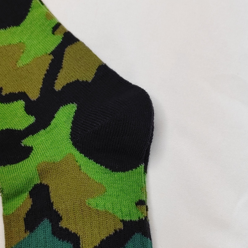 现货袜子男 迷彩袜军绿色户外骑行CS运动中筒袜子吸汗透气棉袜详情6