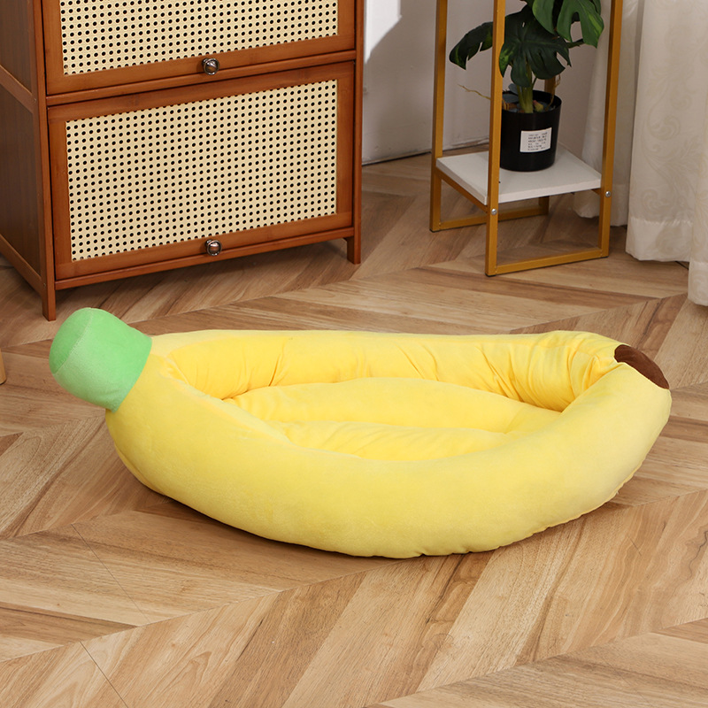 Banana pet beds, cat beds, dog beds, cross-border super soft pet pads, thickened anti-slip, detachable and washable, wholesale for small and medium-sized dogs pic 7