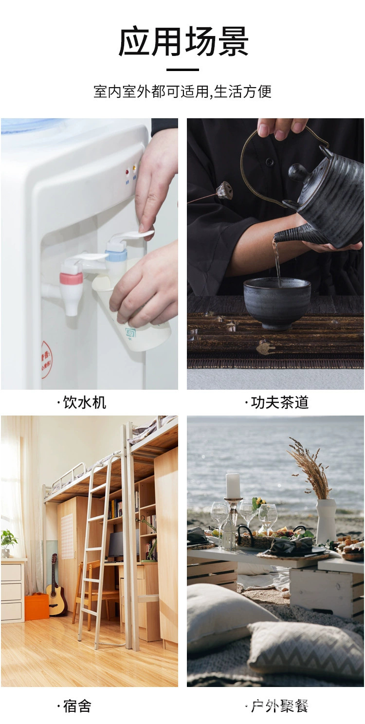 Food-grade thickened pet water bucket, household water dispenser bucket, portable tap water and mineral water storage bucket, empty bucket, pure pic 8