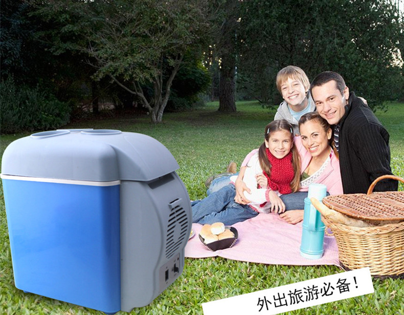 7.5-liter car refrigerator, suitable for both car and home use, refrigeration, car and truck, small refrigerator, dormitory and rental room use pic 2