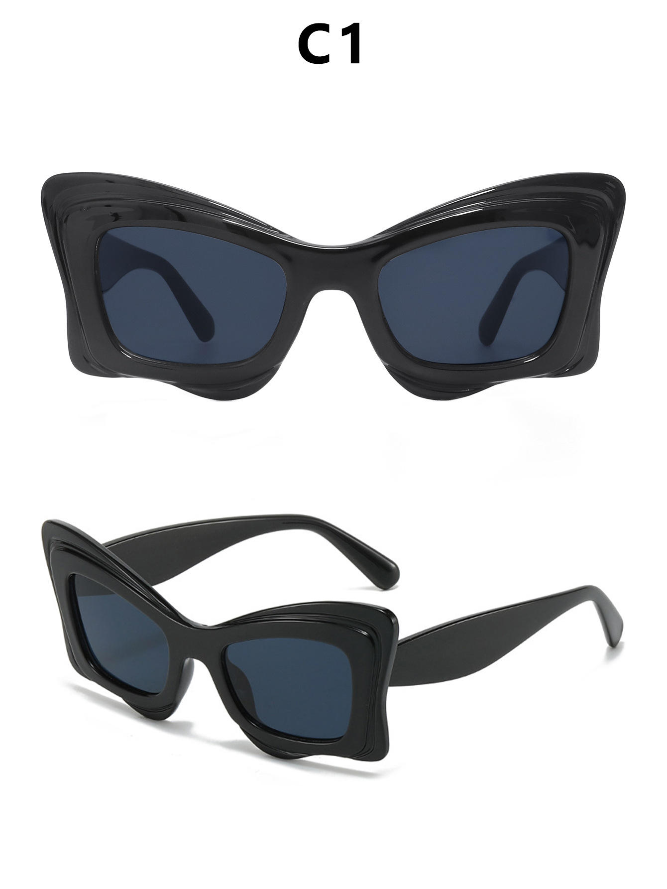 2024新款女士猫眼墨镜女个性防紫外线女款太阳眼镜时尚跨境太阳镜详情7