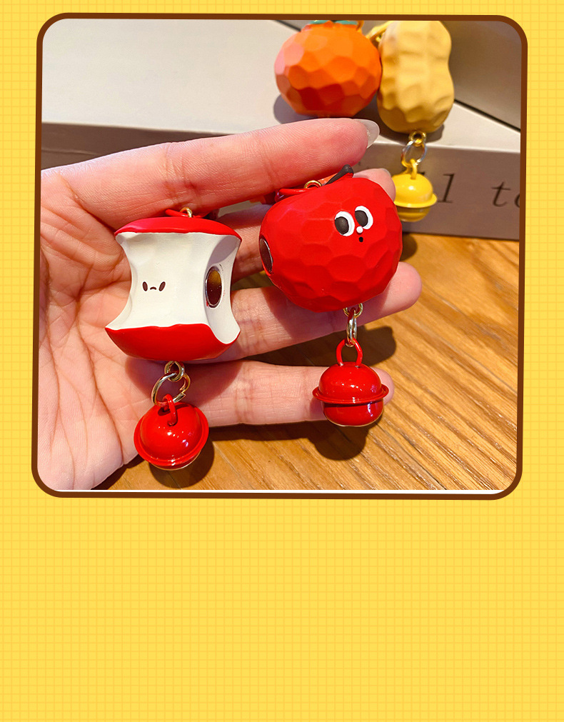 原创苹安喜乐磁吸公仔钥匙扣创意可爱情侣对扣钥匙链书包挂件礼品详情18