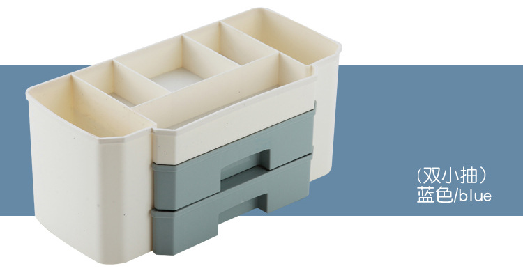 Pull-out cabinet desktop storage box, cosmetics, facial masks, lipsticks, skin care products compartments, plastic storage box, home organization box pic 11