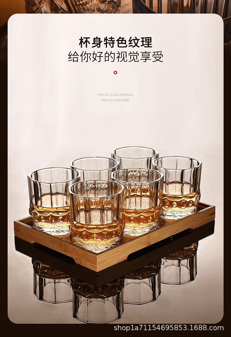 饭店商用威士忌酒杯水杯创意啤酒杯高颜值家用玻璃杯加厚一件起批详情10