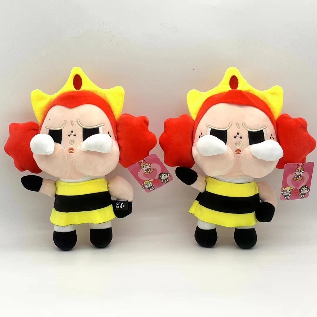 新款变身哭娃公仔crybaby可爱泡泡玛特毛绒玩具挂件玩偶嘟嘟女孩详情12