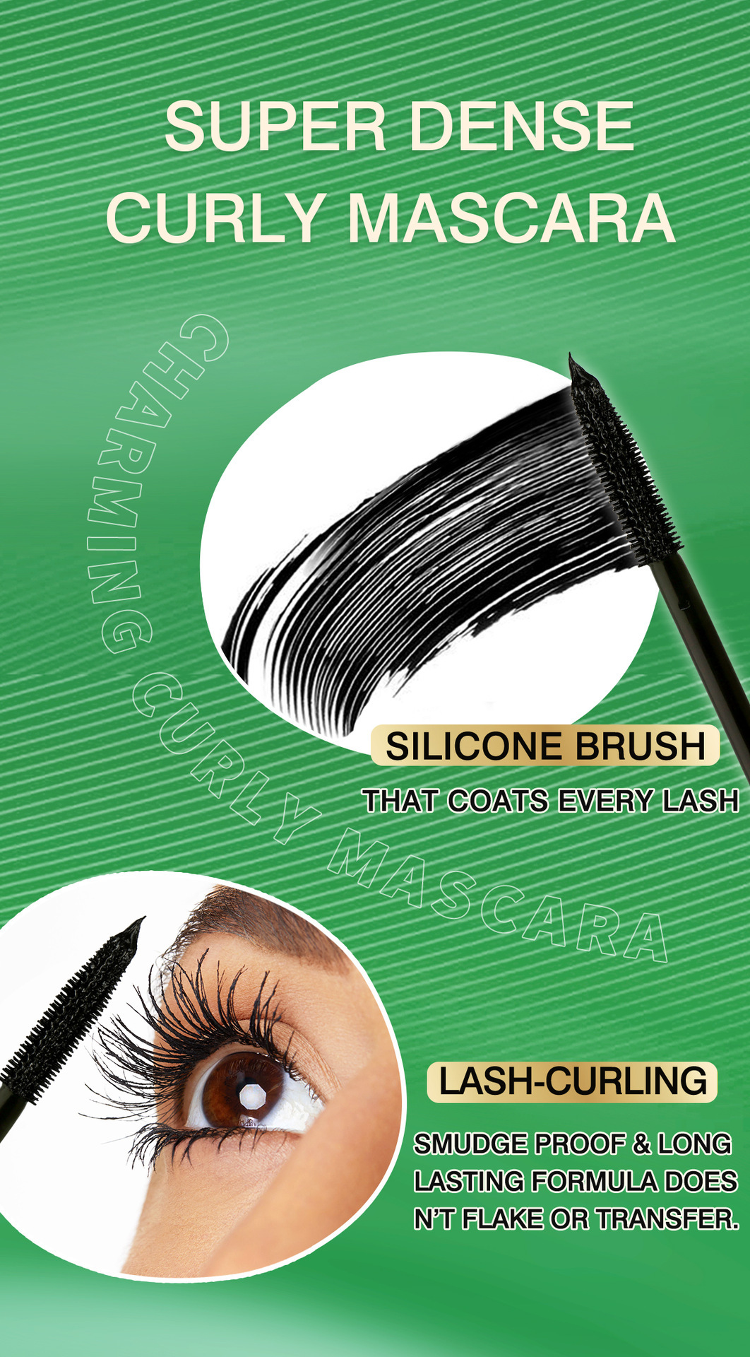Cross-border exclusive bob Eyelash Mascara is waterproof, sweat-proof, non-staining, thick, curling, quick-drying and shaping for eyelashes as a base pic 7