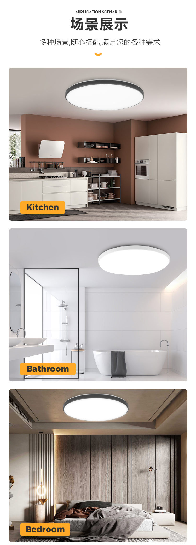 LED three-proof ceiling light, circular bedroom and living room light, moisture-proof, dust-proof, insect-proof, simple and ultra-thin balcony and corridor ceiling light pic 13