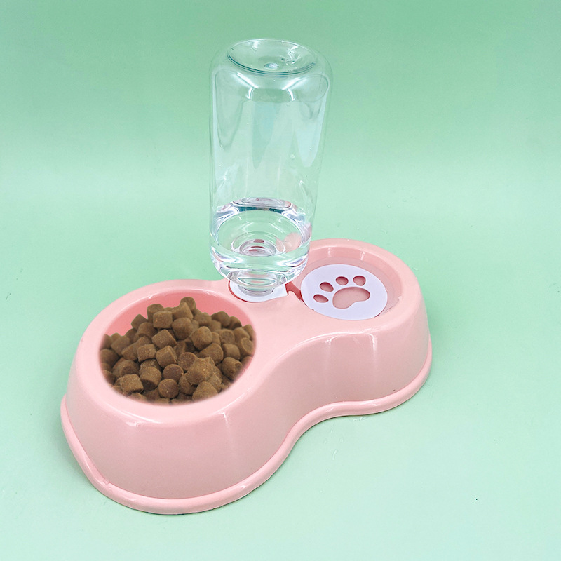 不锈钢狗狗饭碗 猫碗狗碗双碗防打翻宠物碗狗碗卡通猫粮碗饮水碗详情19