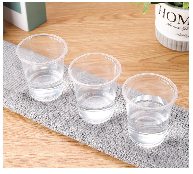 Disposable cups, plastic cups, household transparent thickened anti-scald hot drinking cups, tea cups, commercial large aviation cups pic 12