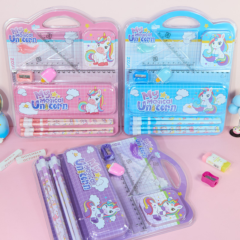 儿童礼物独角兽文具套装礼盒开学大礼包小学生铅笔套装学习用品详情3