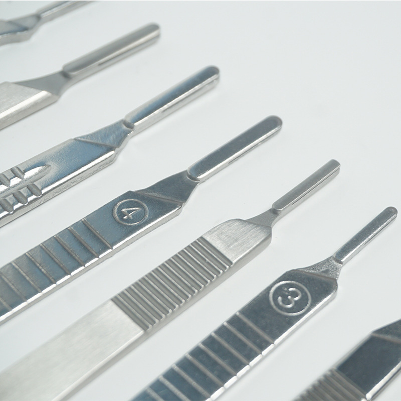 Stainless steel surgical handle thickened, experimental dissection, plastic surgical handle, industrial sculpture wholesale, No. 4, No. 3 pic 4