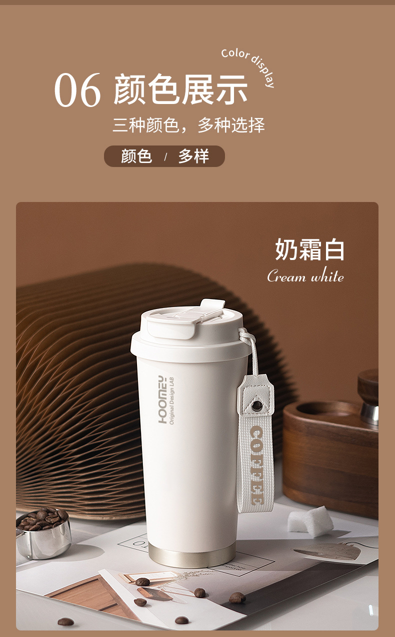 Customized thermos cups with ceramic inner linings, coffee cups for boys and girls, high appearance standards, straw water cups, and new student travel cups pic 14