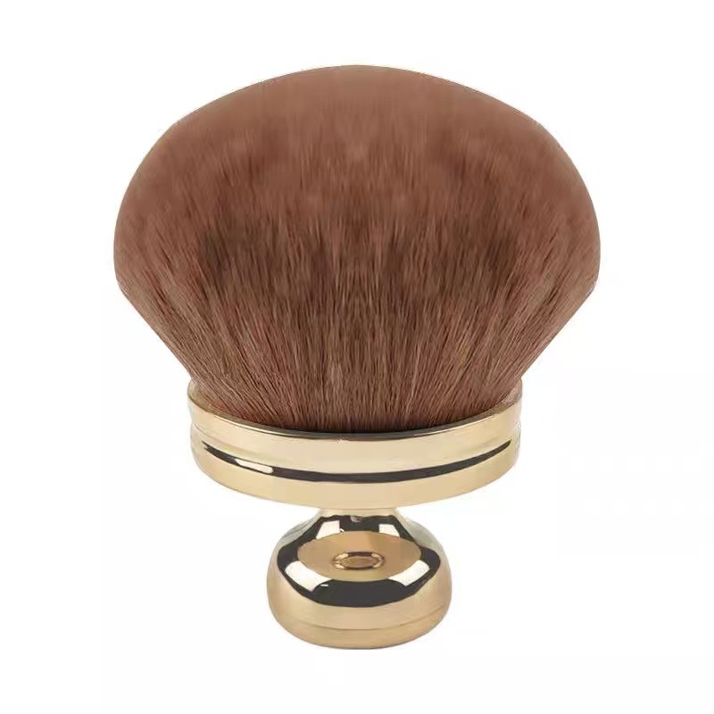 Cross-border foreign trade exclusive mushroom-shaped large loose powder brush, blush brush, super soft large seal body lotion and makeup brush pic 3