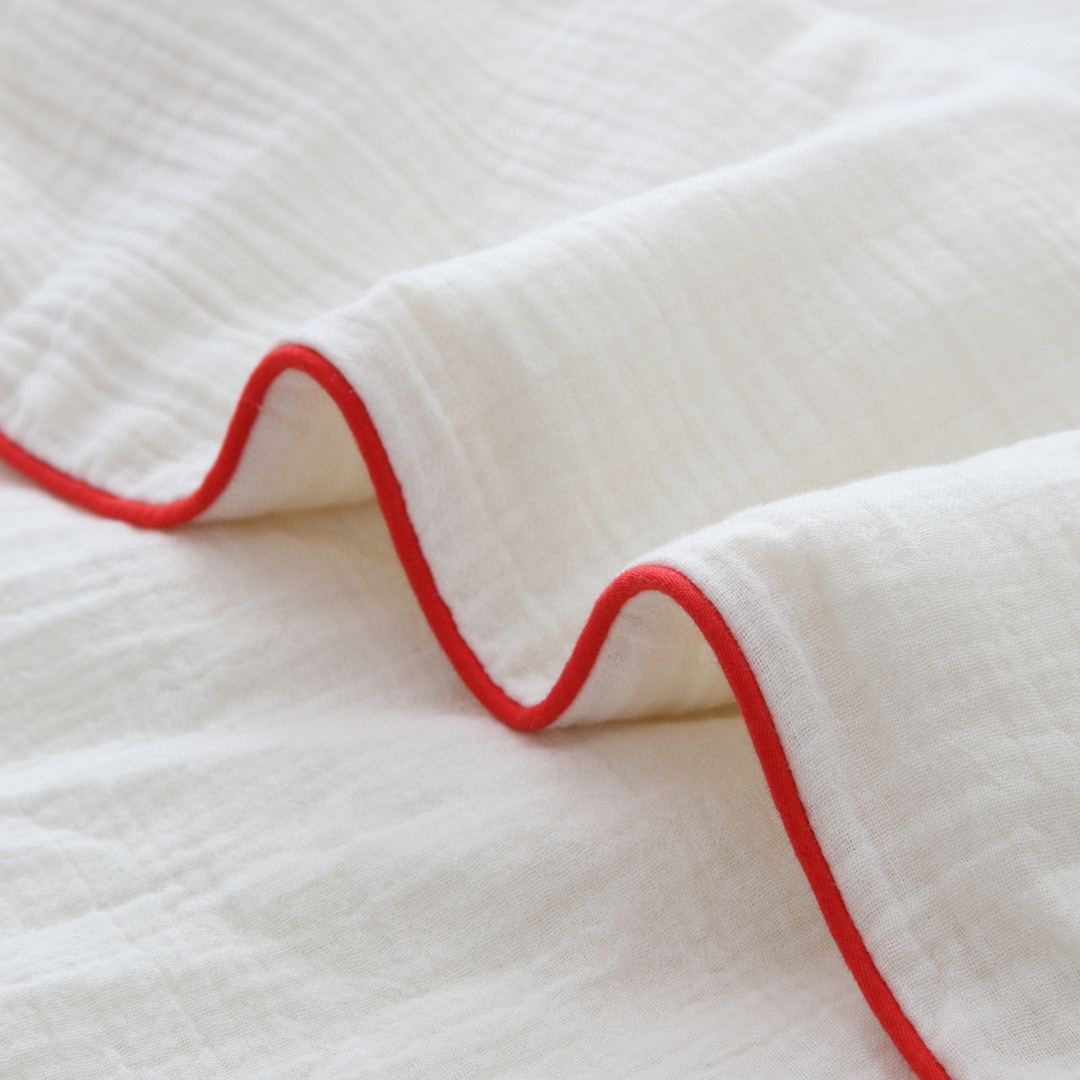 Summer pure cotton double-layer gauze air-conditioned quilt for newborns, washed and embroidered baby summer quilt pic 15