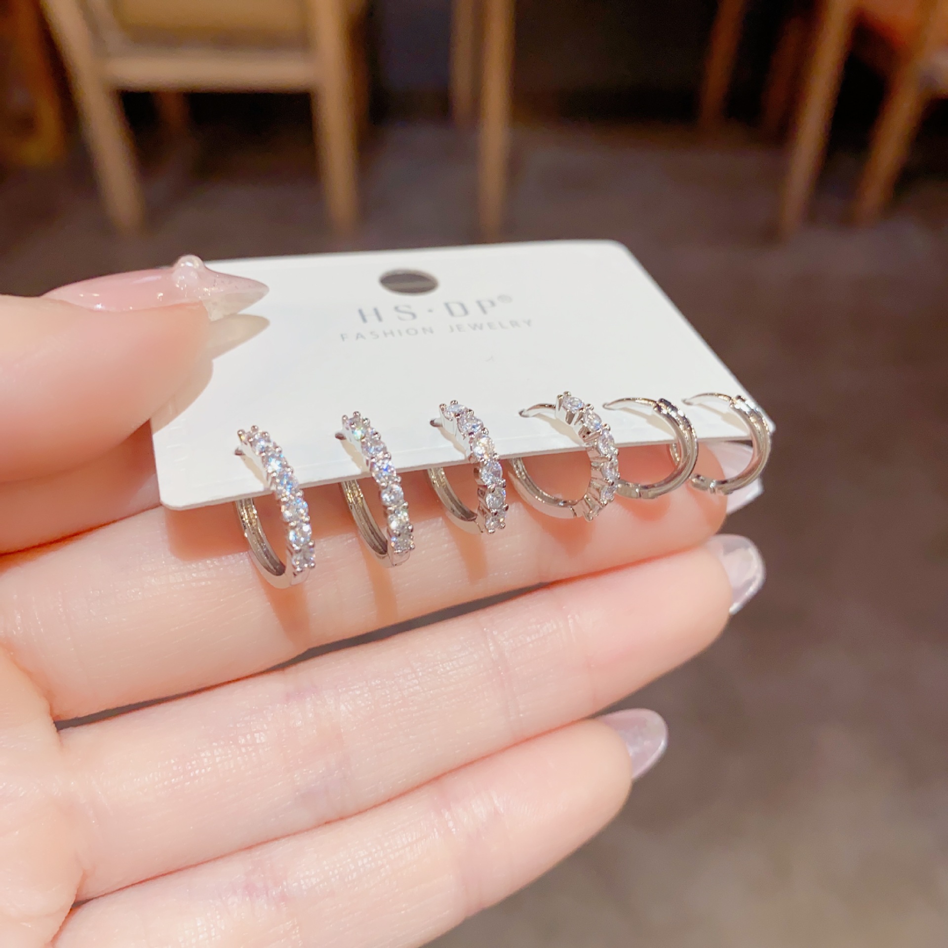 韩式ins森系时尚圈圈耳扣组合套装耳环百搭气质个性潮流网红耳饰详情11