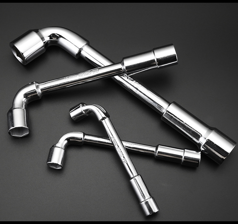 L型套筒扳手外六角烟斗穿孔双头修车工具6-24mm板手内六角扳手套装详情8