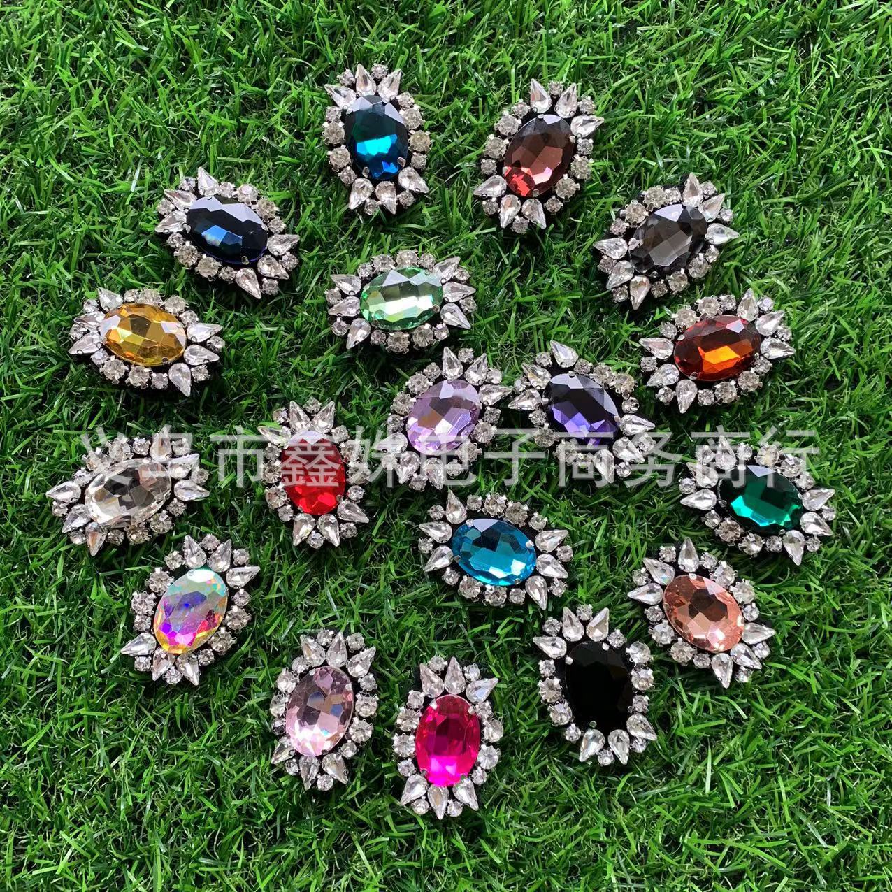 Crystal hot diamond back adhesive patch for bags, shoes and hats, diamond hot melt adhesive for accessories, clothing accessories and fabric stickers pic 19