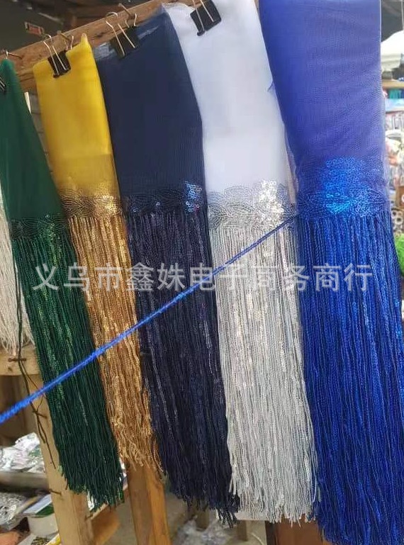 Handmade sequined tassels, fashionable sequined tassels, wedding dresses, evening gowns, dance costumes and tassels pic 1