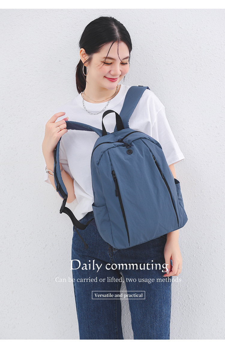 跨境直供亚马逊热销女包 日系尼龙布双肩包 户外休闲百搭通勤背包详情3