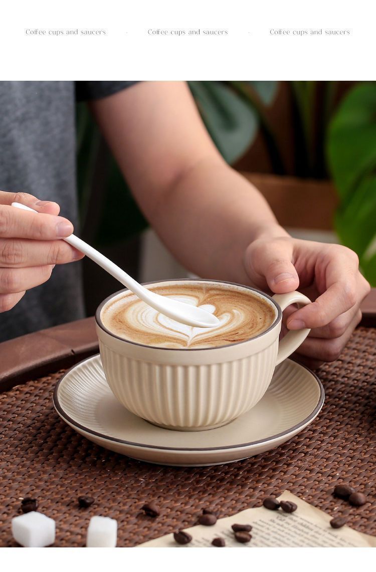 Wholesale and consignment sales of European-style small cups, ear-hanging, ceramic latte art cups, and retro afternoon tea cups from the manufacturer pic 6