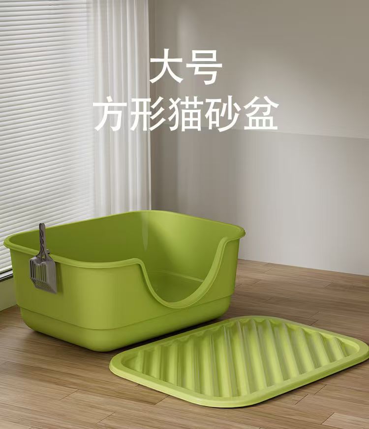 Cat litter box, extra-large anti-splash cat toilet, kitten bathtub, open cat toilet, factory direct sales, cross-border consignment pic 1