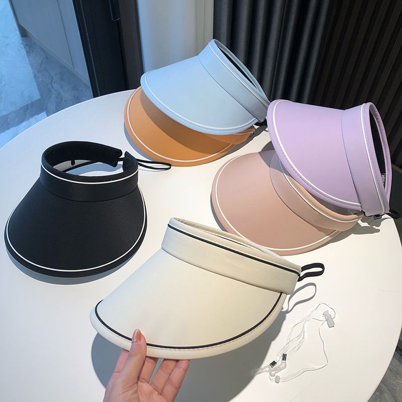 夏季新款防晒遮阳帽女士户外防紫外线UV空顶帽凉感强遮光详情1