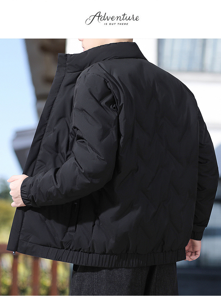 羽绒服男2025冬季新款短款加绒加厚轻薄韩版潮流男士立领外套批发详情16