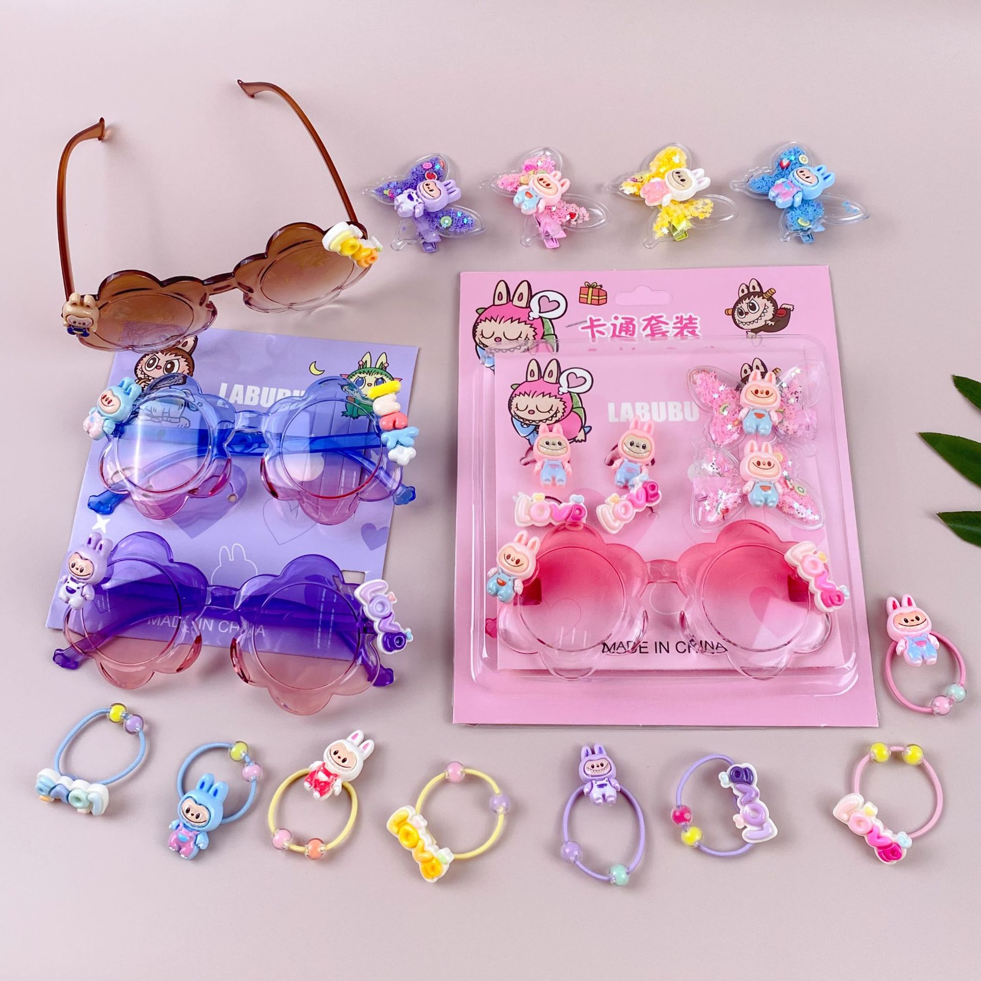 新款三丽鸥眼镜卡通皮筋发夹饰品套装可爱少女心装扮潮玩时尚精品详情32