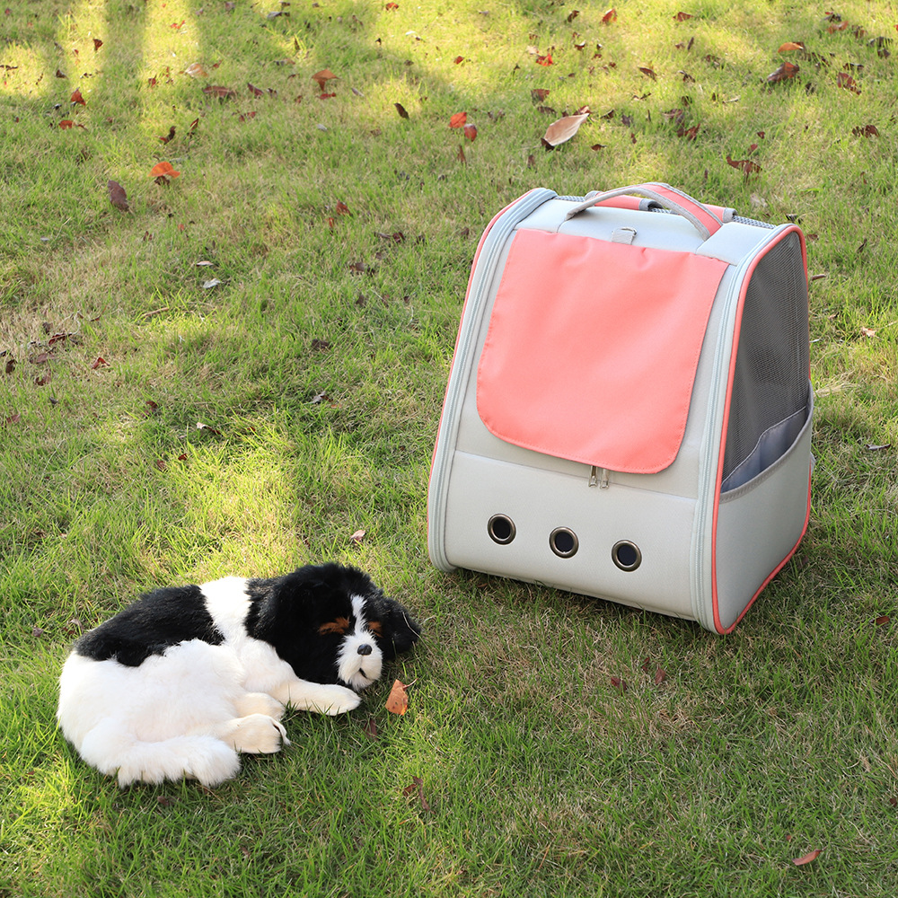 Rongka Pet Cross-border Cat Bag, convenient to carry when going out, double-shoulder family small dog travel cat bag, portable cat bag pic 6