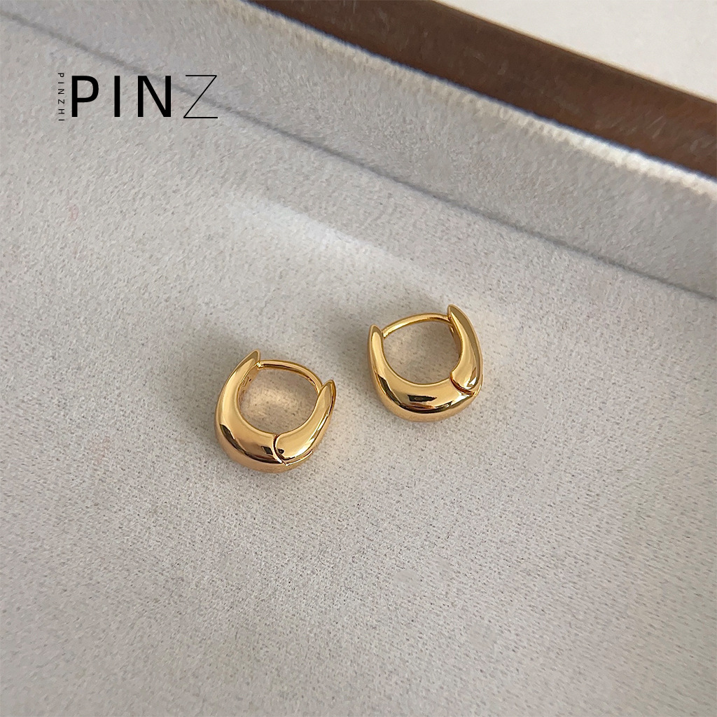 【 Upgraded Version 】 18K real gold plated, thickened, high-end, French light luxury style ear buckles, gold-plated texture earrings for women pic 20