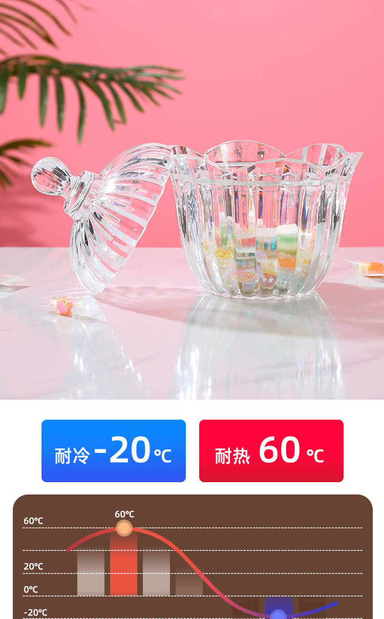 新款密封罐家用厨房收纳食品级透明亚克力收纳盒杂粮糖果储物罐详情6