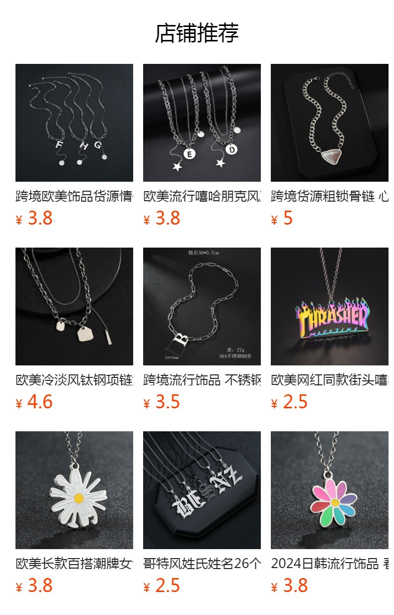 Cross-border supply titanium steel letter double-layer collarbone necklace for women, Instagram trendy hip-hop style, European and American personality pendant, street brand pic 1