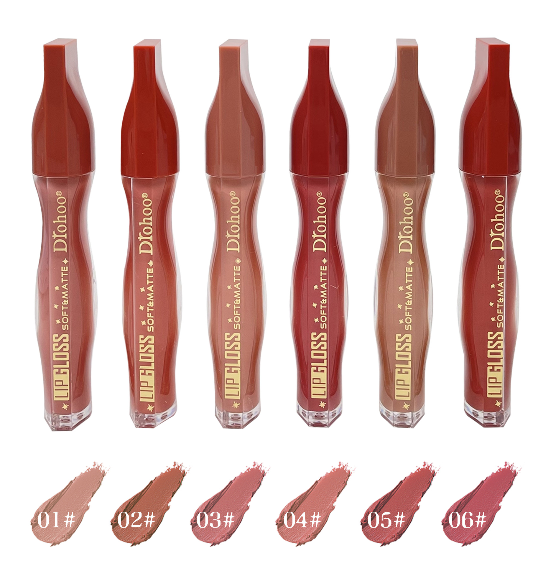 DROHOO跨境彩妆工厂哑光雾面易上色不粘杯唇彩外贸专供代加工详情4