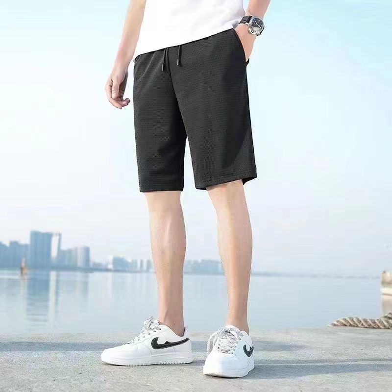 2025款冰丝网眼短裤男宽松透气休闲裤夏季薄款速干裤男士运动跑步详情18