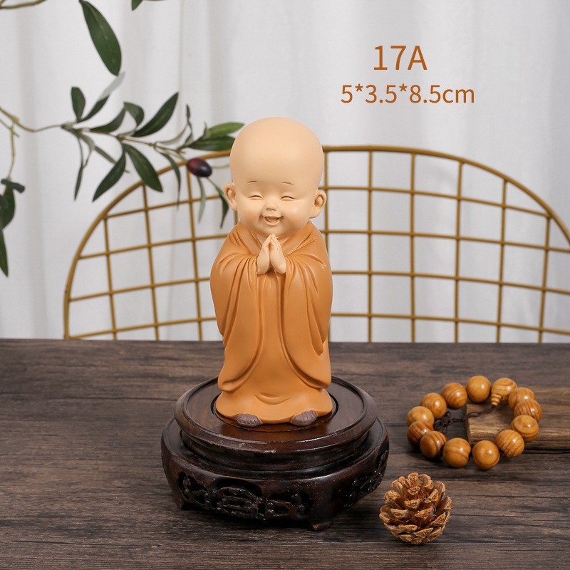 Shangsen Bestsellers: Little Monk Home Decorations, resin handicrafts, tablecloths, living room soft furnishings, and festival gifts pic 13