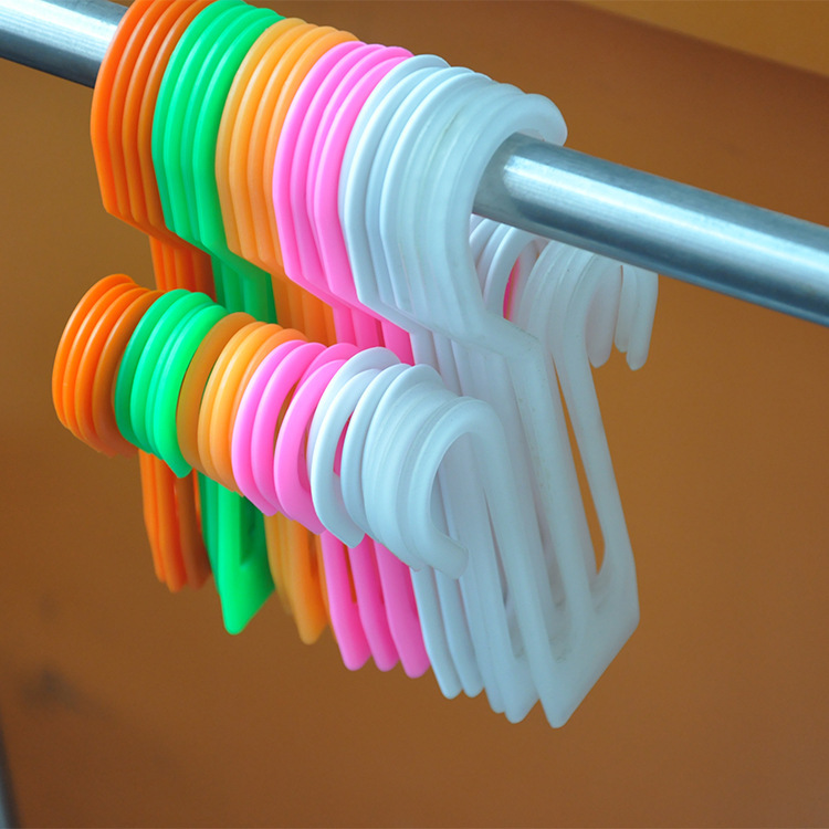 Non-perforated slippers hook, simple bathroom shoe hook, plastic herb-shaped drag hook, multi-purpose supermarket shoe hook, display hook pic 18