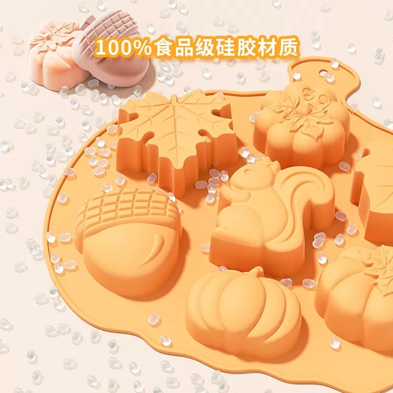 跨境万圣节南瓜硅胶宝宝辅食烘焙模具baby care婴幼童详情6