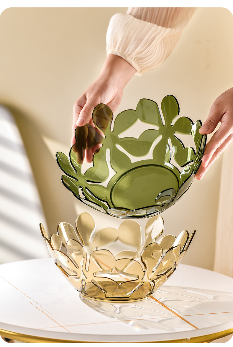 New InS-style transparent fruit plate, home living room coffee table, fruit and snack tray, candies, dried fruits, cross-border wholesale pic 10