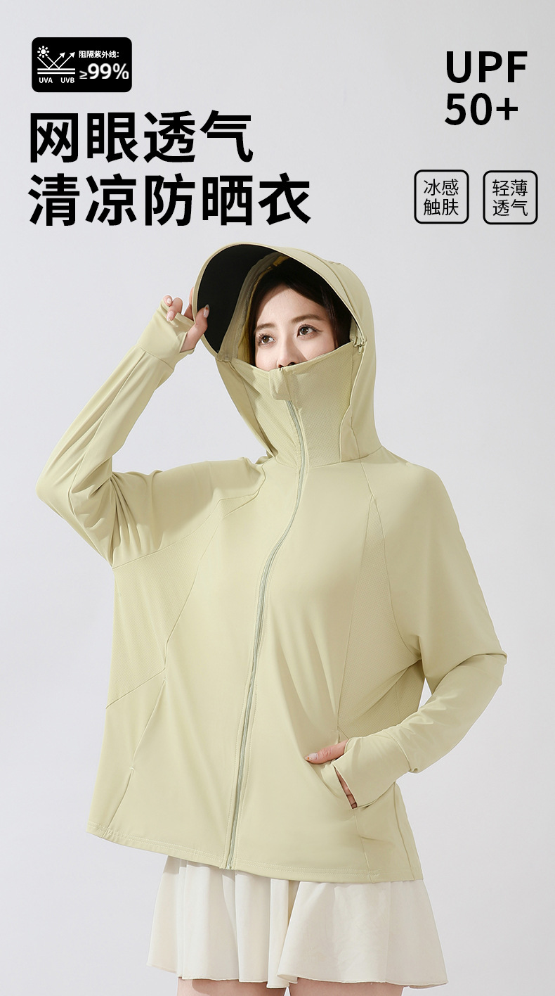 This is the same style of summer outdoor sun-protective clothing for both men and women. It is a loose and large-sized sun-protective garment with ice silk pic 1
