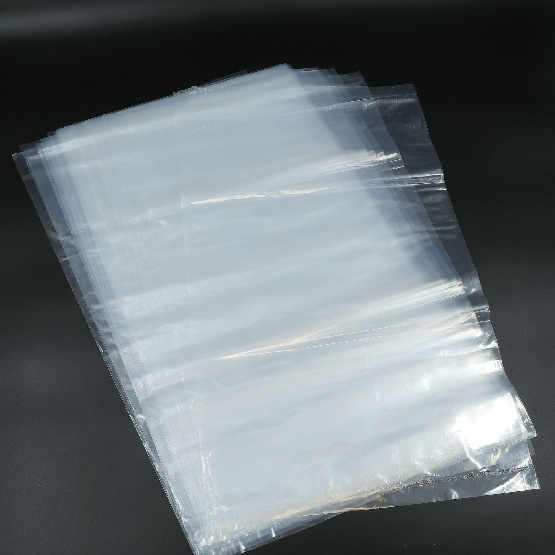 pe high-pressure flat bag, large-sized clothing dust-proof packaging bag, inner film plastic bag, transparent thickened plastic flat bag pic 3