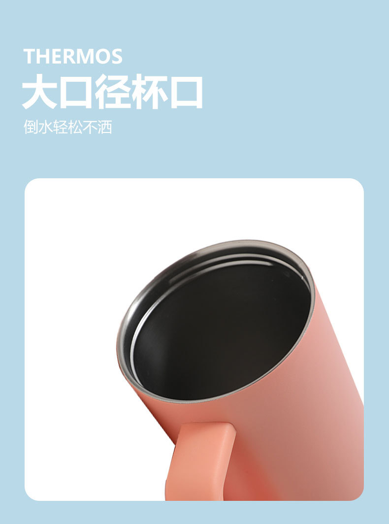 跨境新款大容量保温杯 带手柄户外便携水杯 车载保温不锈钢冰霸杯详情8