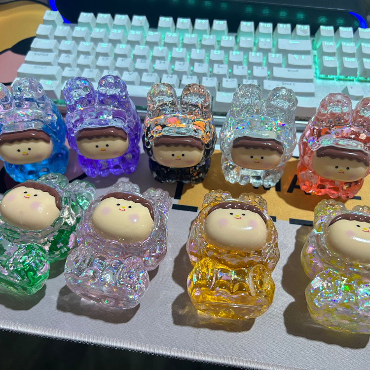 抖音爆款可爱莉莉丝盲盒夜光超大摆件入油爆闪流沙公仔摆件小礼品详情6