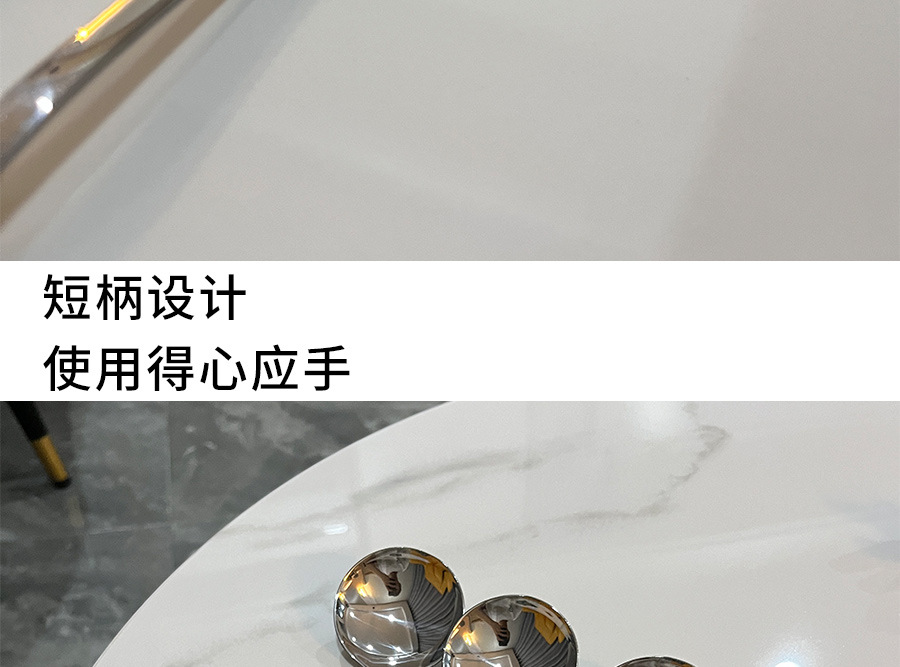 316不锈钢勺子家用加深喝汤吃饭勺子短柄大号圆勺餐厅酒店调羹匙详情9