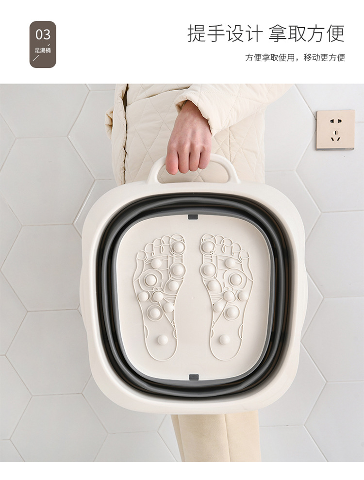 sp sauce foldable foot bath tub, home massage foot basin, constant-temperature foot bath basin, portable wonder pic 9