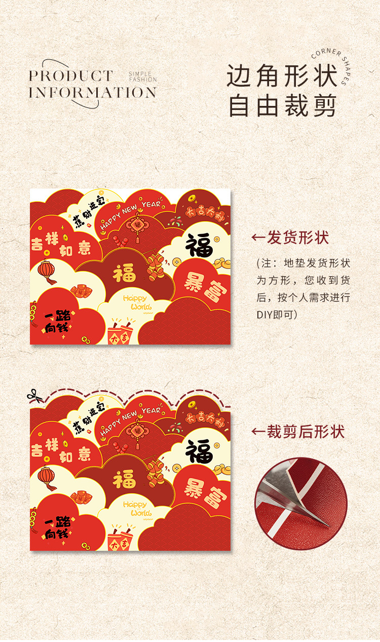 High-end floor mat for the entrance door, no-wash and dirt-resistant, pvc washable entrance mat, leather anti-slip mat for the entrance mat pic 4