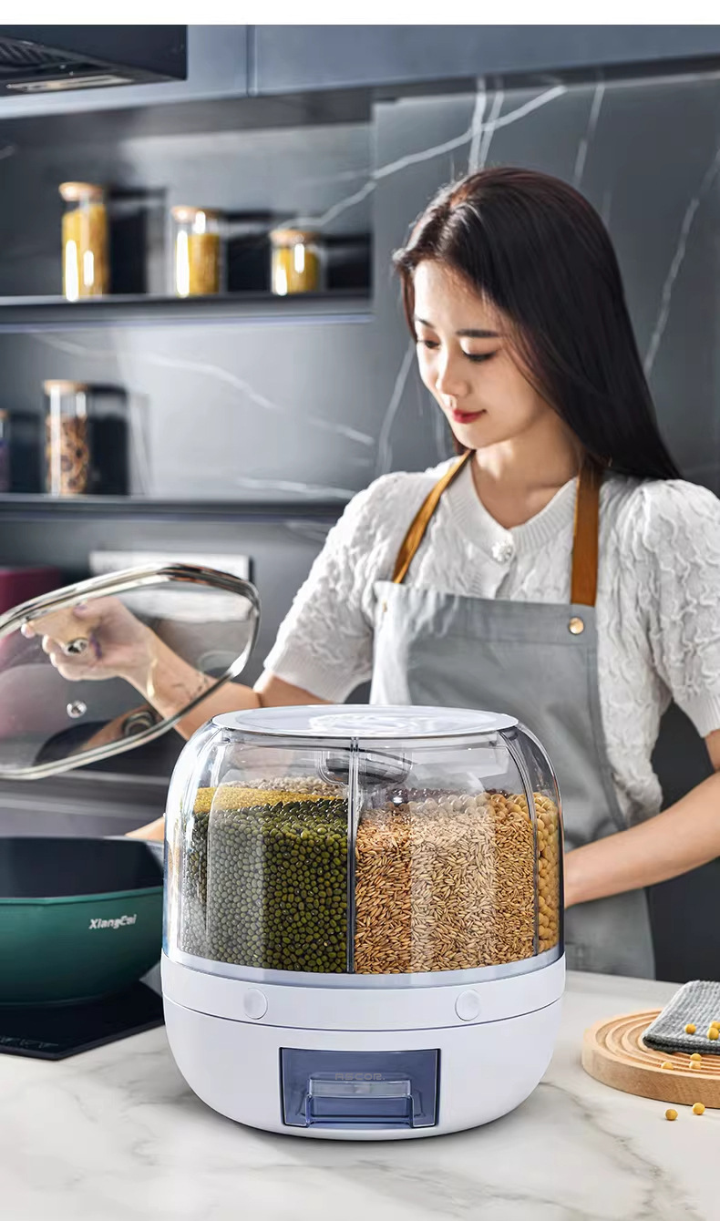 Household sealed cans for grains and cereals, insect-proof and moisture-proof rice jars, food-grade storage containers, and storage boxes pic 13